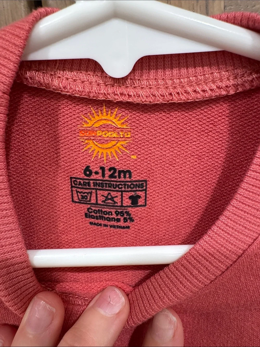 Sun + Stone Coral 'My First Christmas' One-Piece